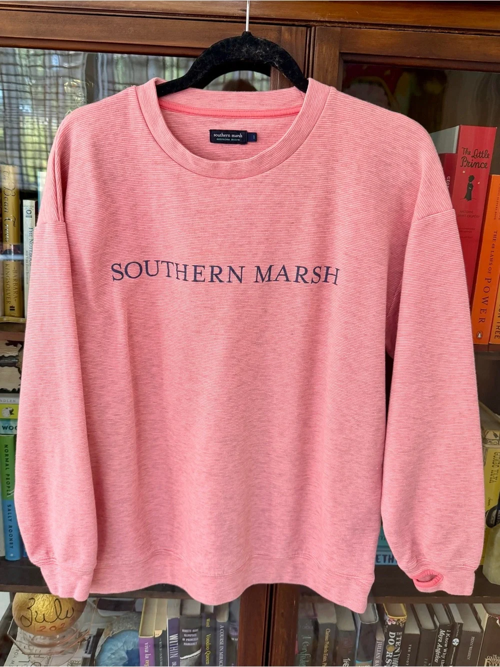 Southern Marsh Sunday Morning Upper Ridge Sweater coral pink size 1